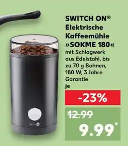 Kaufland SWITCH ON Elektrische Kaffeemühle SOKME 180 Angebot