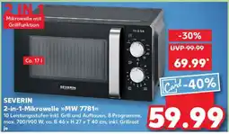Kaufland 2-in-1-Mikrowelle MW 7781 Angebot