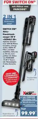 Kaufland SWITCH ON Akku-Handstaubsauger 20 V SOHAZ 20 Angebot