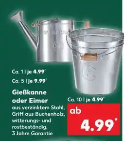 Kaufland Gießkanne oder Eimer Angebot