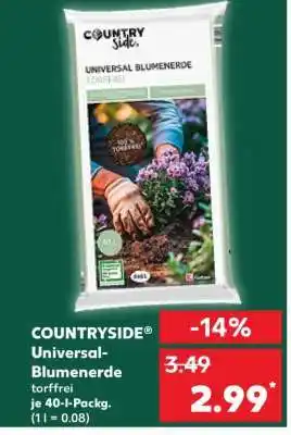 Kaufland COUNTRYSIDE Universal-Blumenerde torffrei Angebot