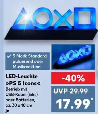 Kaufland LED-Leuchte PS 5 Icons Angebot