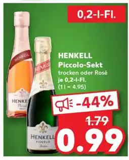 Kaufland Henkell Piccolo Sekt Angebot