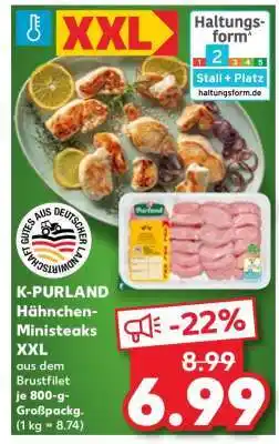 Kaufland K-PURLAND Hähnchen-Ministeaks XXL Angebot