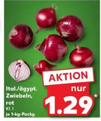 Kaufland Ital./ägypt. Zwiebeln, rot Angebot