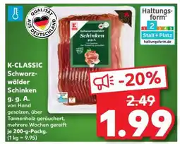 Kaufland K-CLASSIC Schwarzwälder Schinken g. g. A Angebot