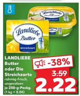 Kaufland LANDLIEBE Butter oder Die Streichzarte Angebot