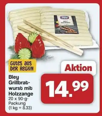 Famila Nord Ost Bley Grillbratwurst mit Holzzange Angebot