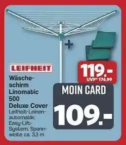 Famila Nord Ost Leifheit Wäscheschirm Linomatic 500 Deluxe Cover Angebot
