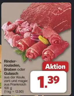 Famila Nord Ost Rinderrouladen, Braten oder Gulasch Angebot