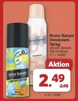 Famila Nord Ost bruno banani Deodorant Spray Angebot