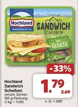Famila Nord Ost Hochland Sandwich Scheiben Angebot