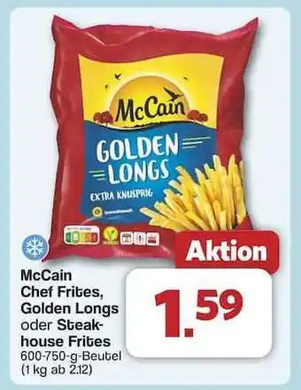 Famila Nord Ost McCain Chef Frites, Golden Longs oder Steakhouse Frites Angebot