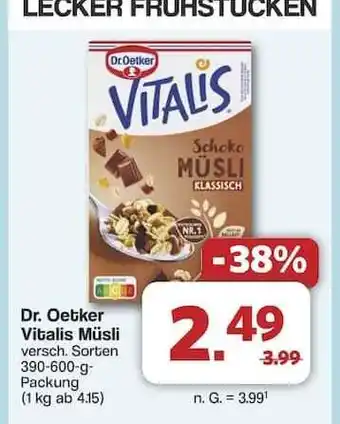 Famila Nord Ost DR. OETKER Vitalis-Müsli Angebot