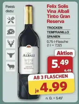 Famila Nord Ost Felix Solis Vina Albali Tinto Gran Reserva Angebot