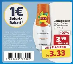 Famila Nord Ost Lipton Sodastream Getränkesirup Angebot