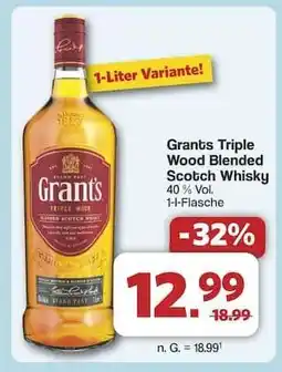 Famila Nord Ost Grants Triple Wood Blended Scotch Whisky Angebot