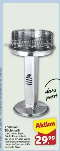 Famila Nord Ost Edelstahl-Säulengrill Angebot