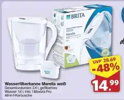 Famila Nord Ost Wasserfilterkanne Marella weiß Angebot