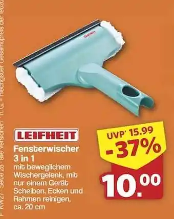 Famila Nord Ost LEIFHEIT Fensterwischer 3 in 1 Angebot