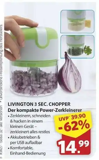 Famila Nord Ost LIVINGTON 3 SEC. CHOPPER Angebot