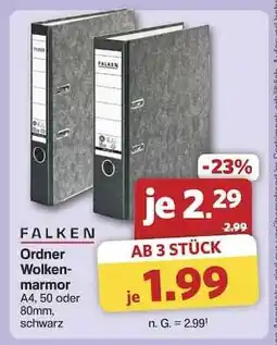Famila Nord Ost FALKEN Ordner Wolkenmarmor Angebot