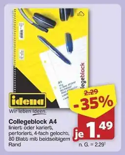 Famila Nord Ost Collegeblock A4 Angebot