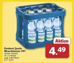 Famila Nord Ost Emsland Quelle Mineralwasser PET Angebot