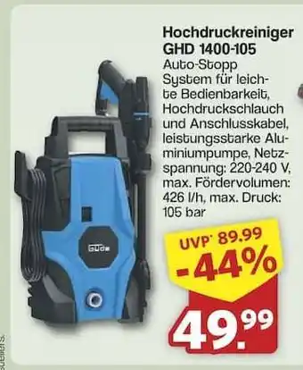 Famila Nord Ost Hochdruckreiniger GHD 1400-105 Angebot