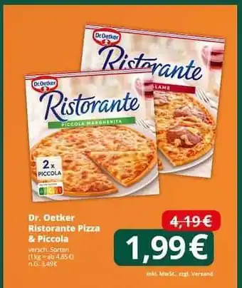 Famila Nord Ost Dr. Oetker Ristorante Pizza & Piccola Angebot