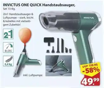Famila Nord Ost INVICTUS ONE QUICK Handstaubsauger Angebot