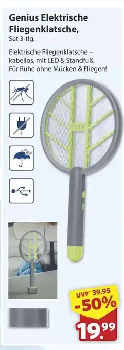 Famila Nord Ost Genius Elektrische Fliegenklatsche, Set 3-tlg Angebot