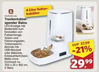 Famila Nord Ost Molly&Cody Trockenfutterspender Balou Angebot