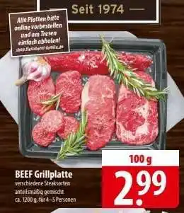 Famila Nord Ost BEEF Grillplatte Angebot