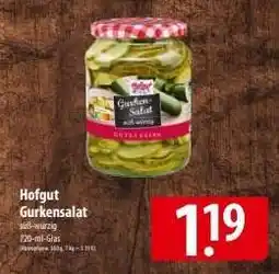 Famila Nord Ost Hofgut Gurkensalat Angebot