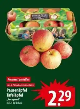 Famila Nord Ost Pausenäpfel Tafeläpfel Angebot