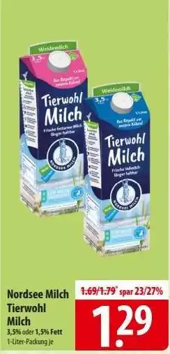 Famila Nord Ost Nordsee Milch Tierwohl Milch Angebot