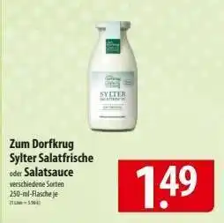 Famila Nord Ost Zum Dorfkrug Sylter Salatfrische oder Salatsauce Angebot