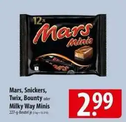 Famila Nord Ost Mars, Snickers, Twix, Bounty oder Milky Way Minis Angebot