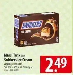 Famila Nord Ost Snickers Ice Cream Angebot