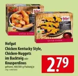 Famila Nord Ost Hofgut Chicken Kentucky Style, Chicken-Nuggets im Backteig oder Knusperdinos Angebot
