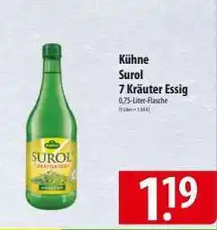 Famila Nord Ost KÜHNE Surol 7-Kräuter-Essig Angebot