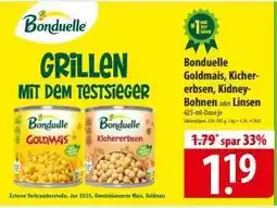 Famila Nord Ost Bonduelle Goldmais, Kichererbsen, Kidney-Bohnen oder Linsen Angebot