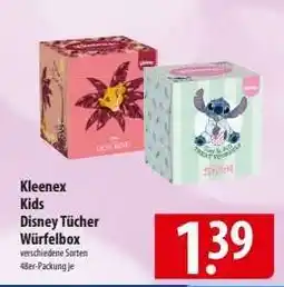 Famila Nord Ost Kleenex Kids Disney Tücher Würfelbox Angebot