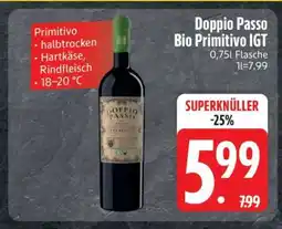 Edeka Doppio Passo Bio Primitivo IGT Angebot