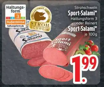 Edeka Strohschwein Sport-Salami Angebot