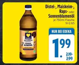 Edeka Distel-, Maiskeim-, Raps- oder Sonnenblumenöl Angebot