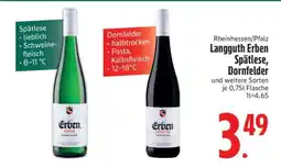 Edeka Langguth Erben Spätlese, Dornfelder Angebot