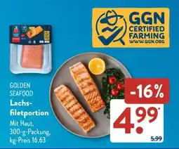 Aldi Süd GOLDEN SEAFOOD Lachsfiletportion Angebot