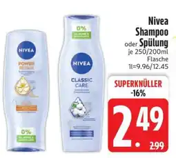 Edeka NIVEA Shampoo oder Spülung Angebot